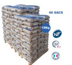Granulés de Bois Français Woodstock® Premium – Palette 990kg (66 sacs)